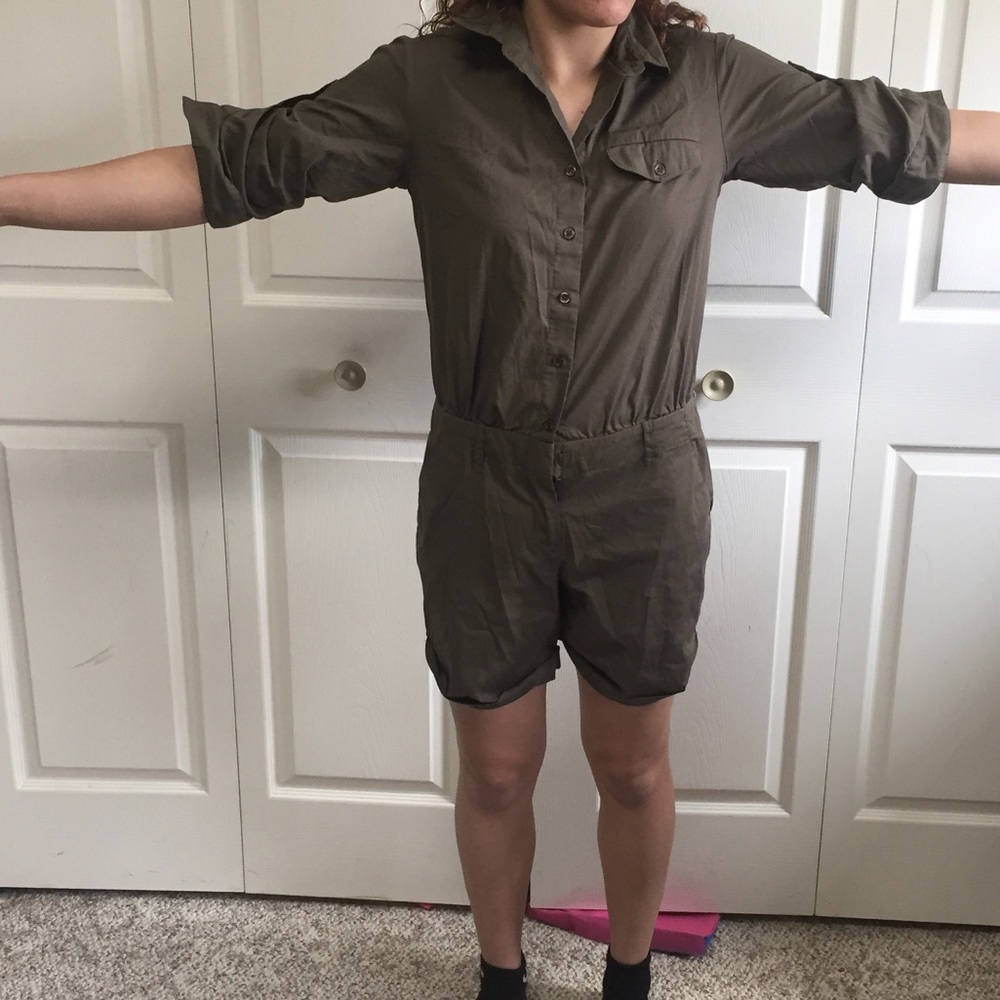 International concepts cute jungle green romper